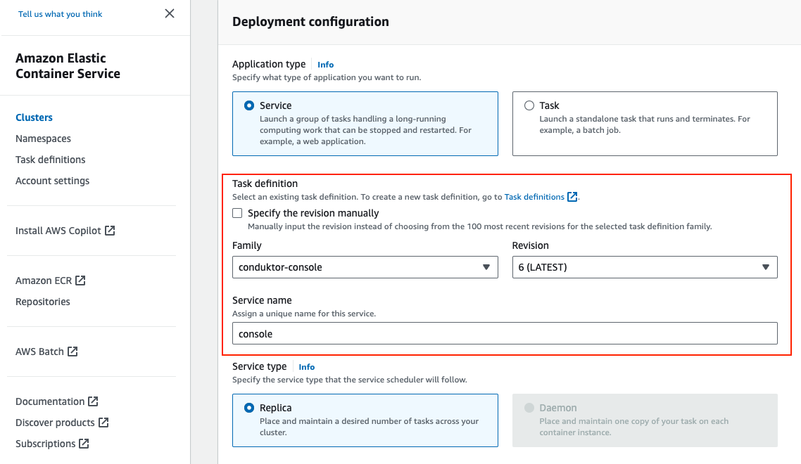 AWS Guide Task Definition