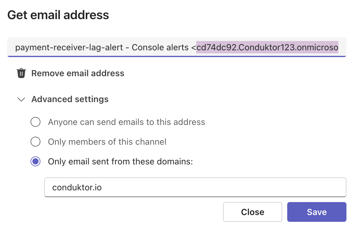Get channel email 2
