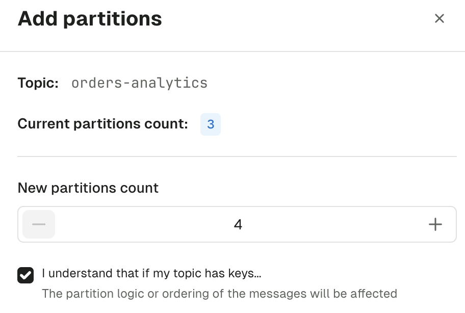 Add partitions